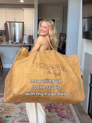 Just a girl who carries her entire life in her dance bag (including her @Chipotle) 🌯👛🧡 #chipotlepartner