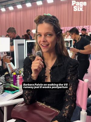 Barbara Palvin returns to the Victoria’s Secret Fashion Show tonight, just 6 weeks postpartum, and says she’s “just doing what everyone else is doing,” following a typical maternity leave timeline.