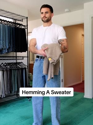 Hemming a sweater
