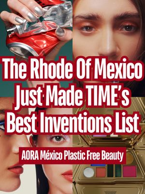 TIME Magazine just named AORA México one of the Best Inventions of 2026. They are the first and only high performance beauty brand at Sephora that is completely plastic free. But they are not asking people to care about AORA because it is sustainable. The brand still feels fun, premium, and deeply rooted in Mexican culture. Their packaging and brand is what made them one of TIME Magazine’s best inventions. Comment what AORA should launch next. #aoramexico #rhode #beauty 