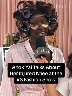 @Anok Yai is the runway’s toughest soldier. The model catches up with ELLE and @Jessica Judith backstage at the @Victoria's Secret Fashion Show. 