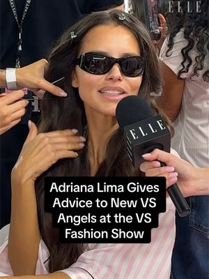 The OG is here! @AdrianaLima has advice for new Angels backstage with @Jessica Judith at the #VSFashionShow. 