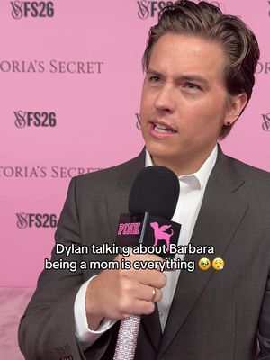 Dylan Sprouse has us crying in the club #vspink #victoriassecretfashionshow #barbarapalvin 