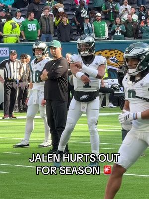 Jalen Hurts out after doctors found multiple blood clots in his lungs. Praying for a speedy recovery 🙏🙏 per @Adam Schefter  #jalenhurts #philly #philadelphia #nfl #football 
