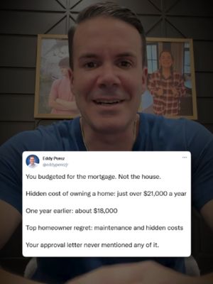 Hidden cost of owning a home: $21,000 a year on top of the mortgage 🏚️  #firsttimehomebuyers #homebuyertips #mortgagetips