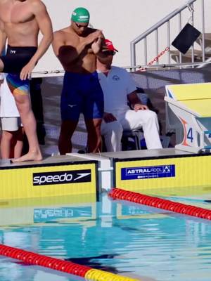 What is @mikehoulie7 doing behind the blocks? Taking a phone call, flexing for the judges, or warming up for a very serious TED Talk? Officially nobody knows, and he’s not telling. Wrong answers only in the comments. #MichaelHoulie #PreRace #SwimTok #Breaststroke #SwimmingMemes #WrongAnswersOnly