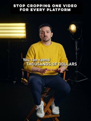 The most common way a production budget underperforms isn't bad creative.  It's creative built for the wrong viewing environment.  Here is why you need to design your next shoot around platform variants.
