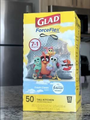 Introducing... the new limited edition Glad x Angry Birds 3 trash bags, now available at Target! See the Angry Birds 3 movie, only in theatres Dec 23rd. @The Angry Birds Movie 3 #AngryBirdsMovie3  © 2026 Par. Pics. © 2026 Rovio