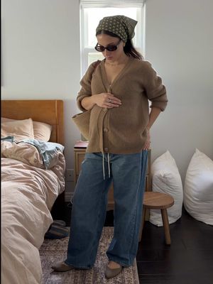 what I’m wearing today at 16 weeks pregnant 🫒 link in bio > pregnancy style. for the links ! - #16weekspregnant #16weeks #pregnancystyle #bumpstyle #pregnantootd 