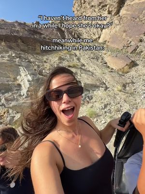 if you haven’t heard from me just know i’m on my next side quest and im the happiest i’ve ever been #pakistan #hitchhiking #adventuretravel 