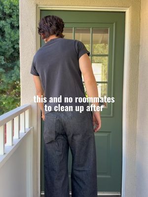 no one else to look after 🧘🏼‍♂️ - togo / floor lamp / sidetable: @VibeHaus  - pants: @peoplesfortunee  shirt: @Mutimer  shoes: @stevemadden  - #fashion #Lifestyle #california #interiordesign 