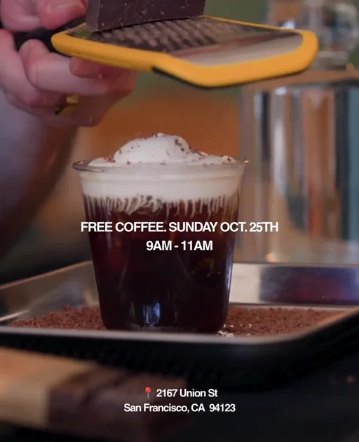 We’re finding creative ways to give back to our community, starting with FREE coffee. Through Who Gives a Hand, we host monthly free coffee pop-ups where anyone can grab a cup on us and optionally pay it forward. 100% of contributions go directly to someone in our community who could use a helping hand. We’re a small business. Of course we want to grow. But we also believe we can make a meaningful difference along the way. 📍 2167 Union St., San Francisco ⏰ 9–11 AM And a little hint about who we’re helping next… they’re the early risers who help keep our local communities fed. 
