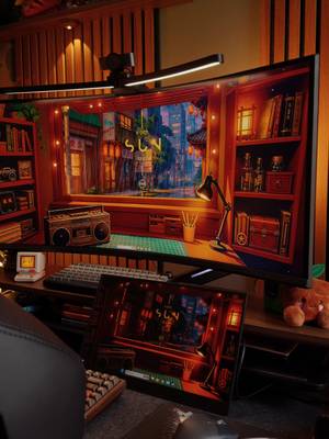 Cozy autumn vibes. It's been a while since I posted some quick desk shots 🍁  #desksetup #cozysetup #fallvibes #GamingSetup #roominspo