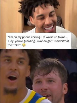 "Hey, you're guarding Luka tonight.’ I said ‘What the f---?’” 😂 Yaxel Lendeborg certainly had his 'welcome to the league' moment today! #NBA #LukaDoncic #YaxelLendeborg #LosAngelesLakers #GoldenStateWarriors
