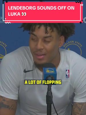 Warriors rookie Yaxel Lendeborg did NOT mince any words when describing what it was like to guard Luka Dončić! 🤯 #NBA