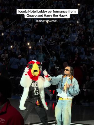 Quavo and Harry The Hawk brought the Hotel Lobby performance to State Farm Arena for the Atlanta Dream Game! 🔥🔥 Y’all this game was so lit!!!! It’s crazy! . . . #atlantadream #WNBA #atlanta #quavo #halftime