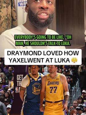 Draymond Green was LOVING how Yaxel Lendeborg was going at Luka Doncic in the rookie’s NBA debut 🫡 (🎥: anthonyVslater/X) #foryoupage #NBA #warriors #lakers #lukadoncic 