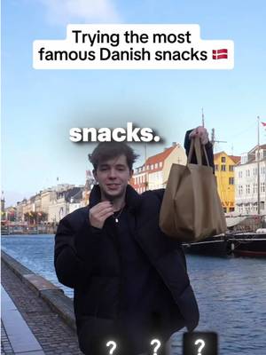 Trying Denmark’s most famous snacks…saving the weirdest for last! 🇩🇰🍬#jtcasey #denmark #snackreview #travel 