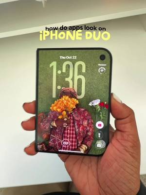 How apps look on the iPhone duo so far.  . . . #iphone #Tech #techtok 