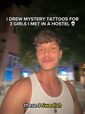 I can’t believe they let me do this after only knowing me a few days… The fact that they didn’t look until they were all finished too is crazy! Drop your guesses for what I drew them 👇 (follow so you don’t miss part 2) #hostellife #traveltattoo #backpackingthailand
