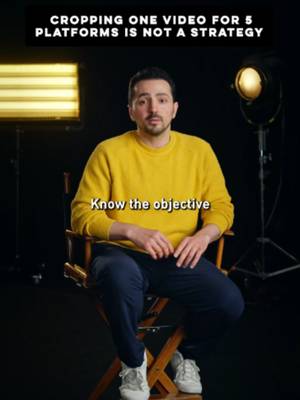 Most brands make this mistake: cropping one video for five platforms and expecting it to perform everywhere.  True video production strategy means planning your cutdowns before you ever step on set. Give every deliverable one job, because if the first three seconds don't work, the next thirty don't matter.
