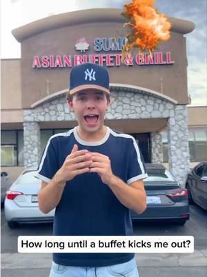 How long can you stay in a buffet? 🍔⏰ #jtcasey #buffet #challenge 