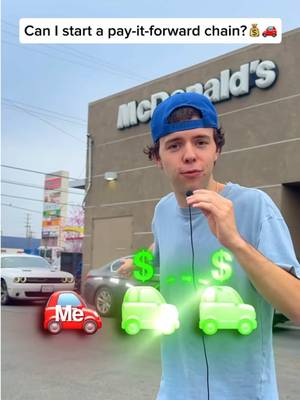 Can I start a pay-it-forward chain with strangers? 💰🚗 #jtcasey #payitforward #challenge 
