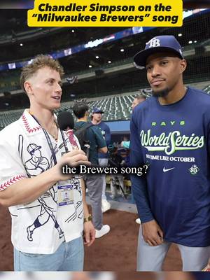 What do non-Brewers fans think of the Brewers song?👀 Be honest🤣 I guess the Tampa Bay Rays aren’t paying much mind to it😎 We need someone to make a Rays song🔥 #brewers #milwaukeebrewers #WorldSeries #baseball #homerun 