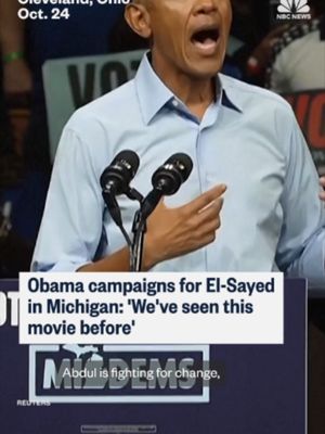 Former President Barack Obama rallied for Michigan’s Democratic Senate nominee Abdul El-Sayed in Detroit as the bitterly fought contest could come down to the city’s substantial Black vote.