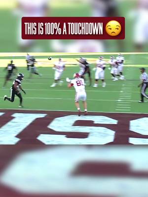 The fact that this play wasn’t even reviewed is insane when you look back at it. 🤨 • • • •  • #OUDNA #BoomerSooner #Sooners #OU #Boomer @The College Sports Company 