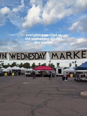 Your sign to visit the Wednesday market in uptown! Hours are 9-1!  #phoenix #uptown #farmersmarket 