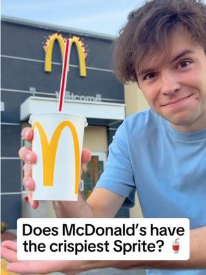 Does McDonald’s have the crispiest Sprite? 🥤#jtcasey #sprite #challenge 