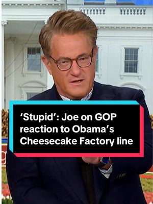 While campaigning in Michigan, Former President Barack Obama compared President Donald Trump’s White House to “Saddam Hussein’s rendition of the Cheesecake Factory.” In response, members of the GOP blasted the former president, claiming voters love the restaurant. Joe calls the reaction “stupid” and blasts members of the Republican Party who continue to defend the president’s rhetoric ahead of the midterm elections. “I’m embarrassed for them,” Joe says. #obama #trump #michigan #cheesecakefactory 