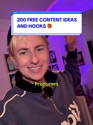 comment HOOKS if you are struggling with content ideas, or struggling to get out of the 200 view jail 🏆  🎁 this is not only for musicians but for content creators, founders, entrepreneurs and beyond. same structures and formatting will apply ♻️ AND if this goes down well, and people want more resources i’ll make more free resources so help me help more of you by sharing this post  big love your coach, ATL  #contentcreation #personalbranding #socialmediatips 