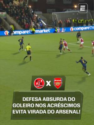 O goleiro Lynch fez um milagre na finalização de Ben White e, nos acréscimos, evitou a virada do Arsenal contra o Fleetwood Town, da 4ª divisão! O jogo foi para os pênaltis! Assista a Fleetwood Town x Arsenal AO VIVO pela ESPN no Plano Premium do #DisneyPlus! #CopaDaLigaNaESPN #arsenal #copadaliga #tiktokesportes