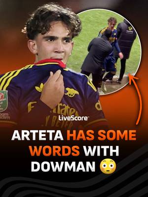 Was Arteta angry with the 16-year-old? 😤 Following Max Dowman’s red card against Fleetwood Town in the EFL Carabao Cup, Arsenal manager Mikel Arteta was spotted saying something to the Gunners’ youngster before he walked down the tunnel.  🎥/ X - HesfordOlly, laythy29 #maxdowman #arteta #arsenal #carabaocup #fleetwood 
