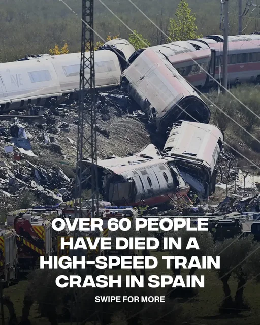 Two trains collided near Toledo on Wednesday, leaving wreckage scattered down an embankment as rescue workers searched for more victims. The crash comes just nine months after another deadly rail accident in Spain claimed 46 lives. Seville Mayor José Luis Sanz has declared three days of mourning and suspended all official events as the country grieves.