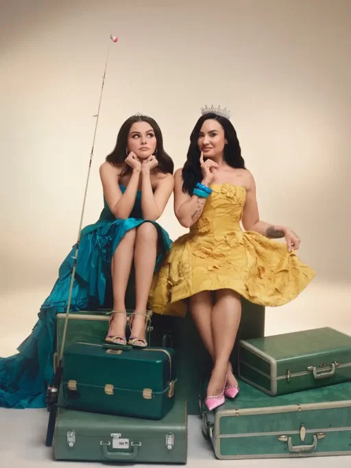 Delena is baccckkkkk! 😭 @Demi Lovato and @Selena Gomez have reunited for a Princess Protection Program-themed shoot to celebrate the launch of the Delena Soft Pinch Blush Bundle from @Rare Beauty. #demilovato #selenagomez #rarebeauty #nostalgia 