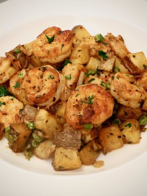 Shrimp Clemenceau. A classic New Orleans Creole dish. This old-school favorite brings together shrimp, potatoes, mushrooms, green peas, and butter. This Creole Heritage Month, we're celebrating the dishes that shaped our culinary traditions. Including the dishes that don't get talked about enough. Have you ever heard of this dish, and if not, would you give this a try? This recipe can be found on my website in my bio. #risascuisine  #neworleans #easyfoodrecipe 