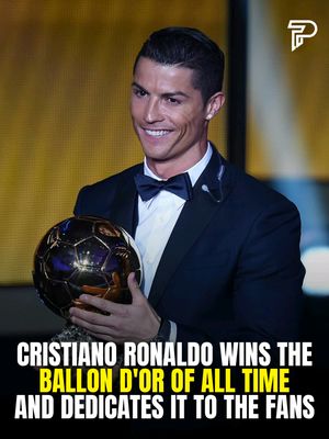 Cristiano Ronaldo has dedicated his latest Ballon d'Or recognition to football fans around the world, thanking them for their support throughout his legendary career. “Football belongs to the fans!” Ronaldo wrote, adding that the “Ballon d'Or of All Time” belongs to them too. The Portuguese superstar, who has won five official Ballon d'Or trophies, used the moment to celebrate the people who have supported him over the years. #pubity #Cristiano #Ronaldo