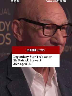 Sir Patrick Stewart, famous for roles in Star Trek and X-Men, died aged 86 at his home in Los Angeles on Wednesday, according to a statement shared on his social media. #Patrick Stewart #StarTrek #X-Men #Movies #BBCNews