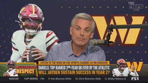 "Jayden Daniels got some breaks. Number one: He didn't go to Chicago, they can't get quarterback right."

@colincowherd talks about the Commanders QB being the top ranked 2nd-year QB ever by The Athletic 