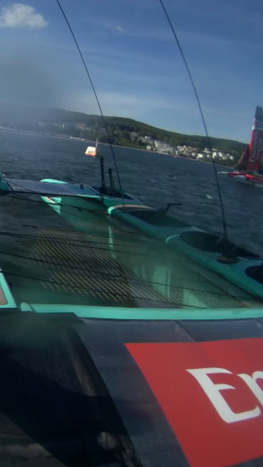 OH NO 😬

A massive incident to end Day 1 in Sassnitz as @sailgpusa hit @EmiratesGBRSGP  😱

The US team will receive -12 event points for this incident and we are thankful to report all athletes are safe and accounted for ⛵️ 