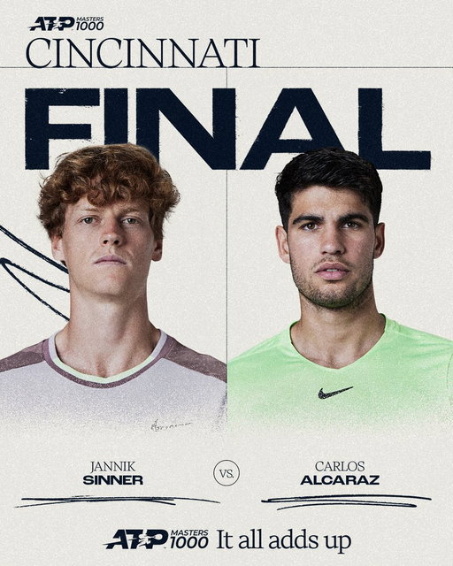 JANNIK SINNER. CARLOS ALCARAZ.

Ladies and gentlemen, we are in for a treat 🎭

@CincyTennis | #CincyTennis 