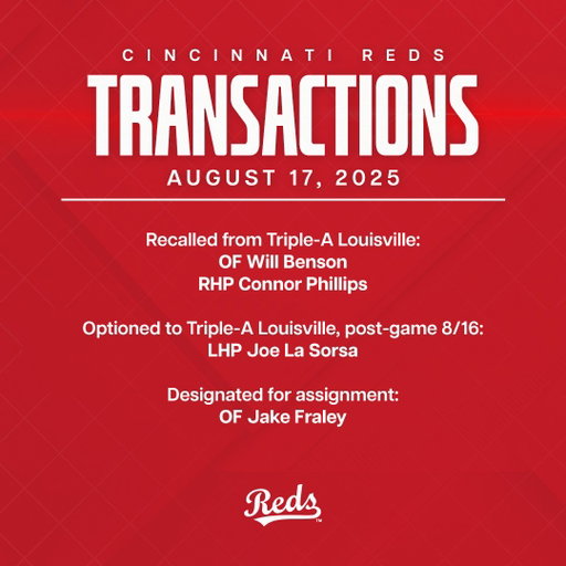 The #Reds today announced the following transactions: 