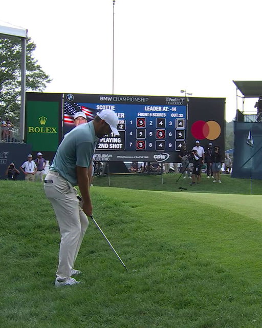 SCOTTIE. SCHEFFLER. ARE YOU KIDDING?!?!

A chip-in birdie to take a two-shot lead on the 71st hole @BMWchamps! 