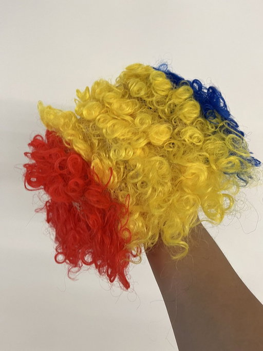 So I bought this rainbow wig for a Skittles cosplay but do any Silksong fans want to borrow it for Thursday?? 