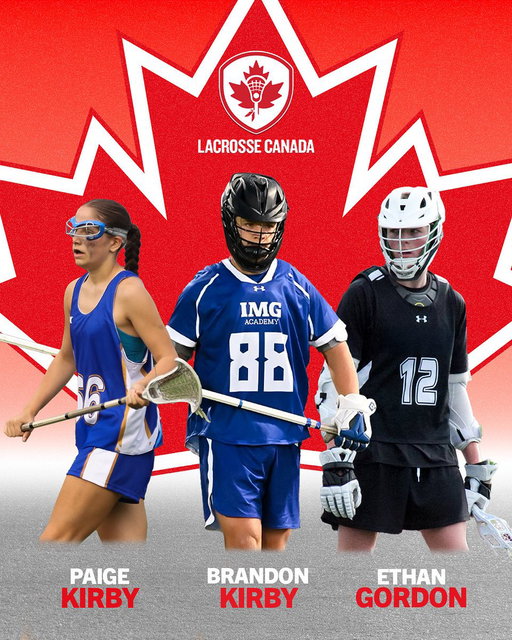 🚨 More BIG TIME call-ups 🚨 Paige Kirby to U17 Team Canada 🇨🇦 … Brandon Kirby &amp; Ethan Gordon to U19 Team Canada 🔥

IMG Academy lacrosse athletes continue to shine on the international stage🙌 