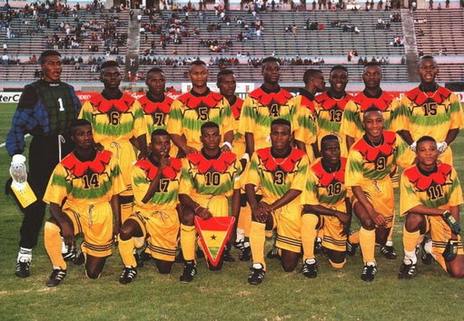 ✨ On This Day in 1995, History was made in Quito, Ecuador! 🇪🇨 

🇬🇭 The #BlackStarlets defeated Brazil 3-2 in a thrilling final to win Ghana’s second FIFA U17 World Cup title. 🏆🌍

👀 Which players from this golden squad can you recall ? 
