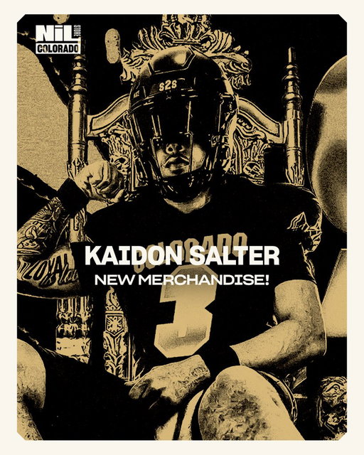 New season. New drip. New Salter. Exclusive drop live now !! 🧂🏈

https://t.co/lVcDXU4Gp5

#cufootball #kaidonsalter 